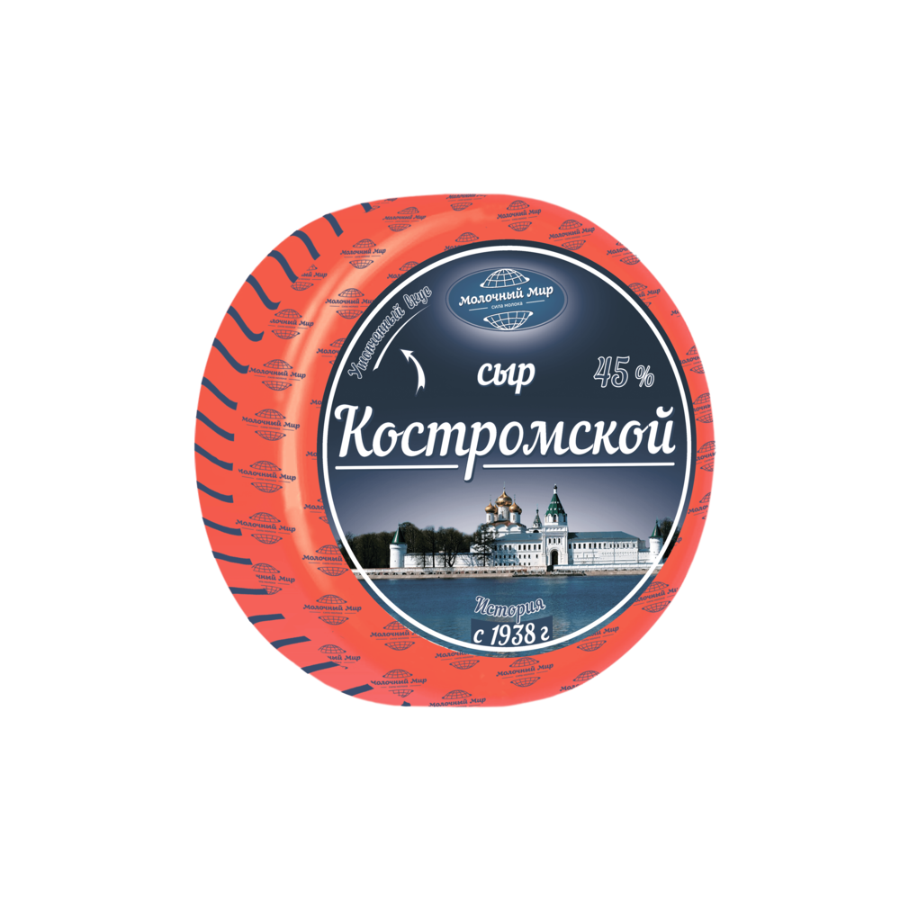 Фото Молочный мир ОАО "Гродненский МК" Сыр Костромской 45%